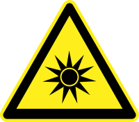 Optical Radiation Warning Sign