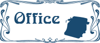 Office door sign