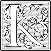 Capital Letter 'K' (Initial)