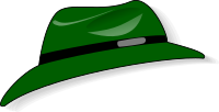 Green fedora