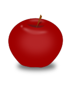 red apple