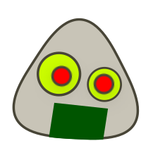 Onigiri rice ball face