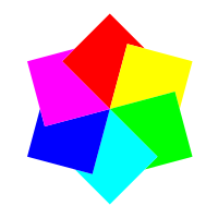 6 squares hexagram
