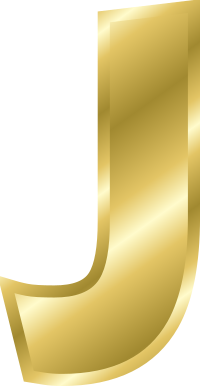 Effect Letters alphabet gold