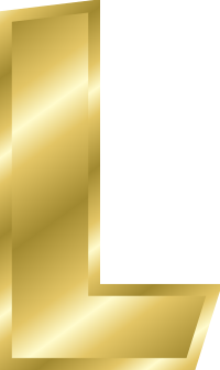 Effect Letters alphabet gold