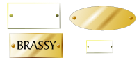 Brass plaques, tags