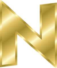 Effect Letters alphabet gold