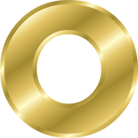 Effect Letters alphabet gold
