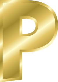 Effect Letters alphabet gold