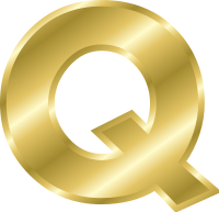 Effect Letters alphabet gold
