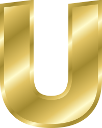 Effect Letters alphabet gold