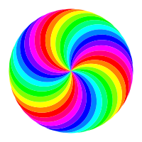 36 circle swirl 12 color