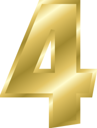 Effect Letters alphabet gold