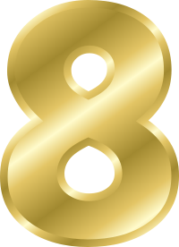 Effect Letters alphabet gold