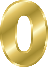 Effect Letters alphabet gold