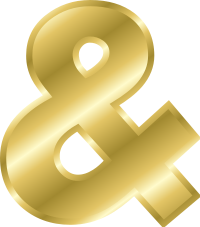 Effect Letters alphabet gold