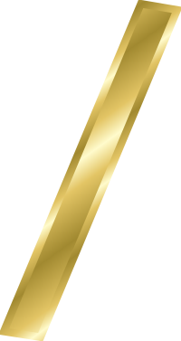 Effect Letters alphabet gold