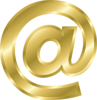 Effect Letters alphabet gold