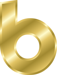 Effect Letters alphabet gold