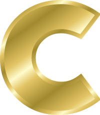 Effect Letters alphabet gold