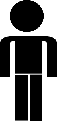 Stick figure: male