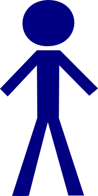 Stick figure: male