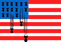 USA flag bombs