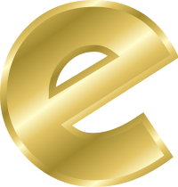 Effect Letters alphabet gold