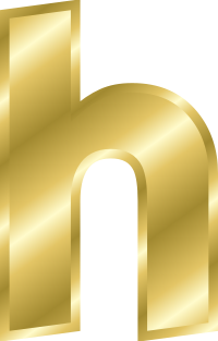 Effect Letters alphabet gold