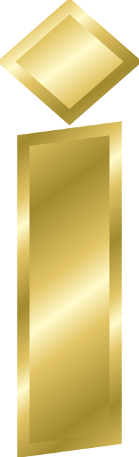 Effect Letters alphabet gold