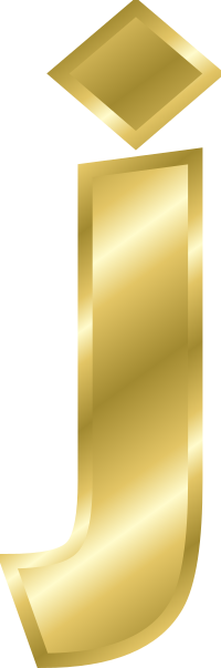 Effect Letters alphabet gold