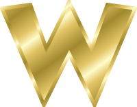 Effect Letters alphabet gold