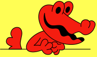 Mascot of Krokodil magazine