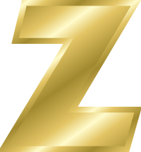 Effect Letters alphabet gold