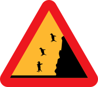 Warning falling penguins