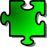 Green Jigsaw piece 11