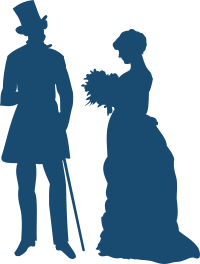 Old-fashioned couple