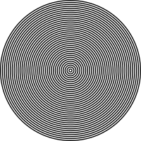 72 circle target black white
