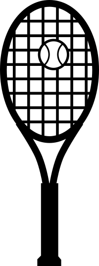 tennis racket and ball