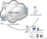 Network Mobility (NEMO) Basic Support Protocol figure