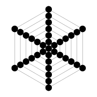 37 circles hexagon target