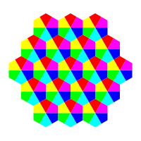 kite hexagons 6 color