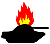burning tank