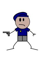 Police Stick Figure