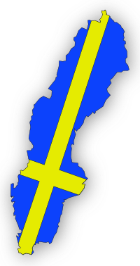 Sweden Flag In Sweden Map