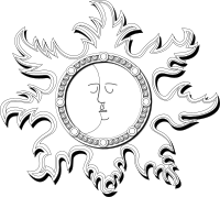 Sun and Moon Outline