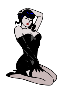 Pin-up blue