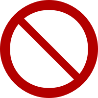 Prohibition Sign