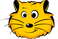 comic hamster face