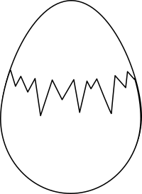 Easter egg (white whith fracture)